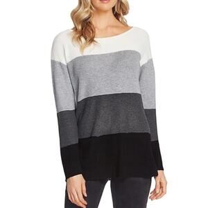 Vince Camuto Color-block Pocket Sweater Tunic Women's X-Small Fall Winter Layer
